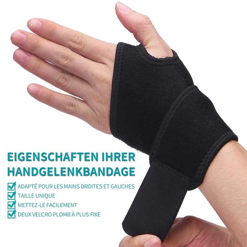 Wrist Brace for Carpal Tunnel, Breathable and Adjustable Wrist Support Brace for Arthritis and Tendinitis, Wrist Compression Wrap for Pain Relief, One Size Fits Left or Right Hand – Single … (Grey) Grey - NewNest Australia