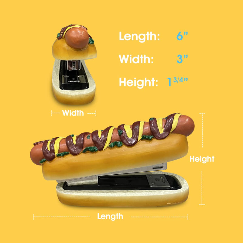 ELIKAI Hot Dog Stapler - Staplers for Desk - Office Gifts - Fun Gifts - Novelty Gifts - Funny Office Supplies- Hot Dog Gifts - Hot Dog Stuff - Novelty Office Supplies - Novelty Stapler - NewNest Australia