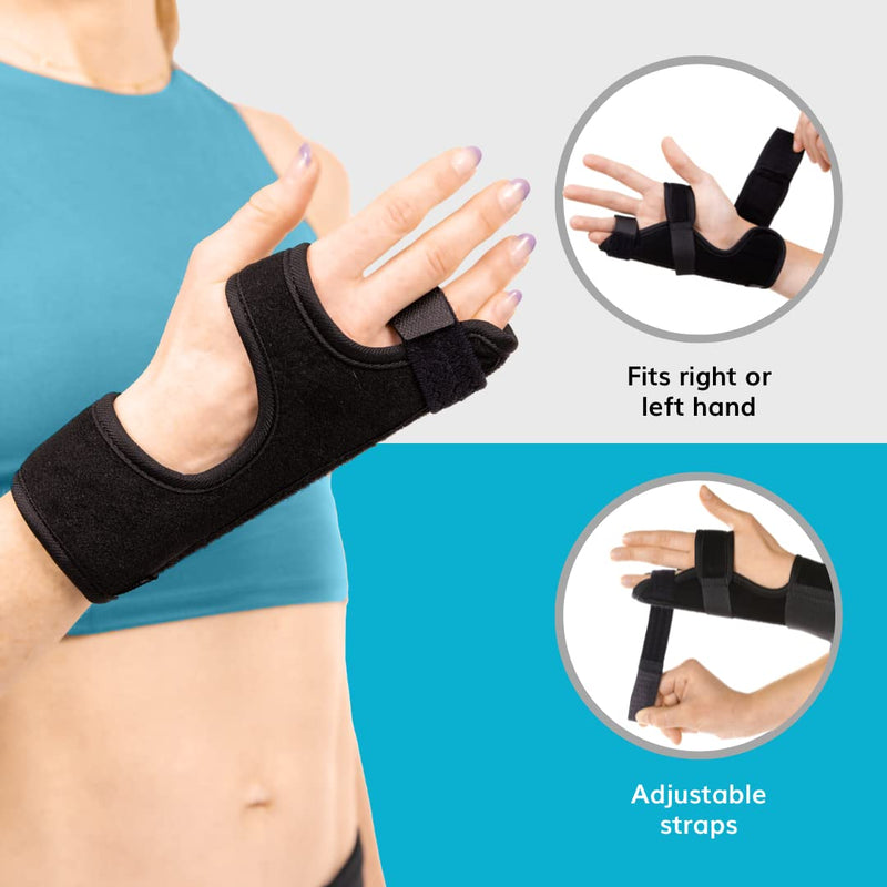 Braceability Ulnar Gutter Splint Metacarpal Boxer Fracture Treatment Brace Broken Clogged Pain Relief Pinky Ring Trigger Mallet Finger Right Or Left Hand Immobilization Support - NewNest Australia