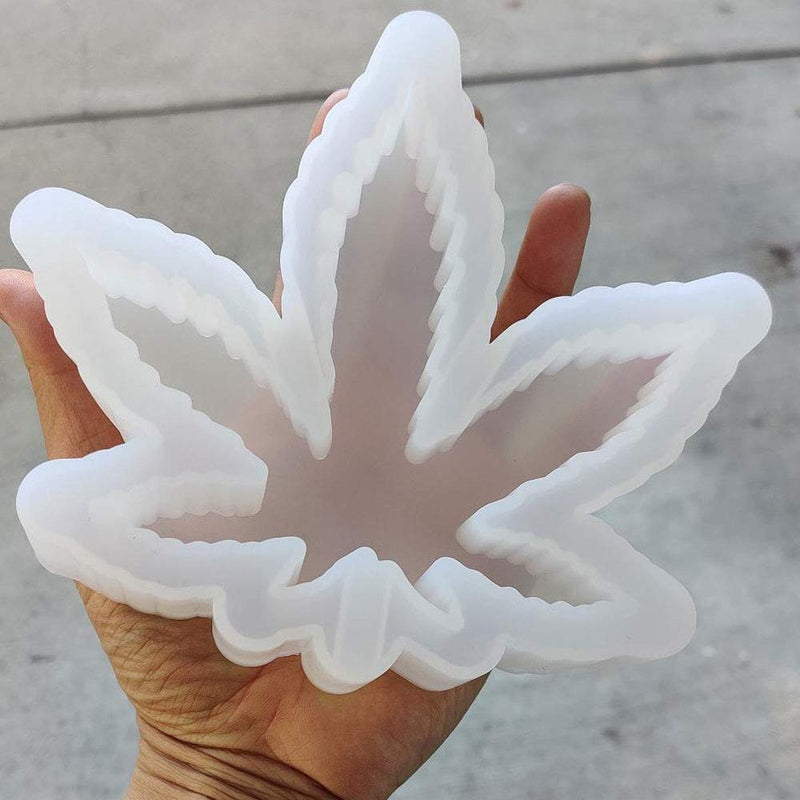 1 Pcs Leaf Maple Resin Mold, Weed Ashtray Silicone Molds, Leaf Tray Mold Ideal for Jewelry Storage Box Handmade Crafts Home Decoration (M590) - NewNest Australia