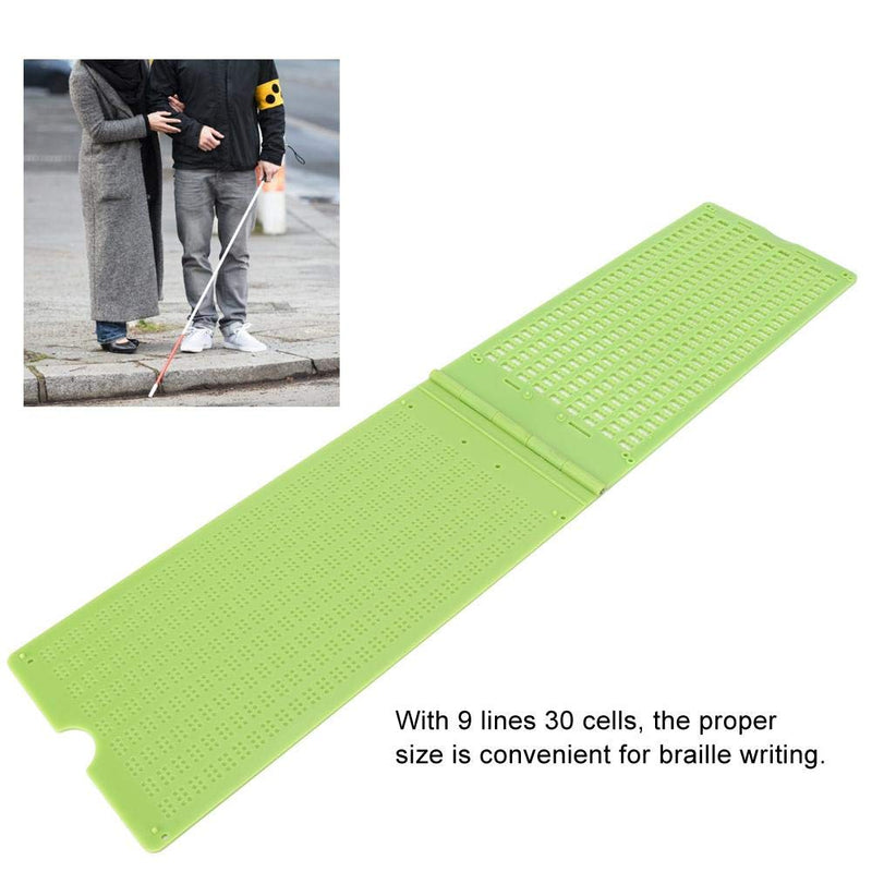 Braille Writing Tool, Braille Aids Tool Portable Plastic 9 Lines 30 Cells Braille Writing Slate Come With Small Stylus, Providing You A Perfect Braille Learning Experience - NewNest Australia
