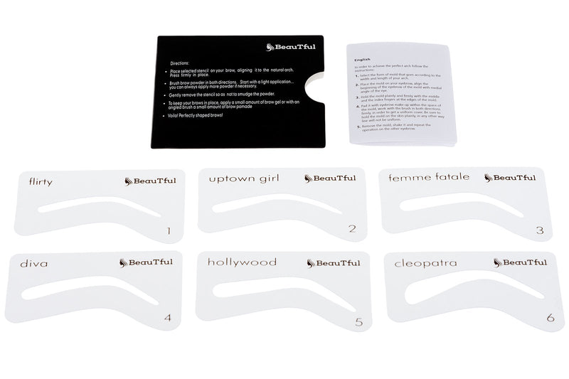 eyebrow stencil with technic beauty makeup set - NewNest Australia