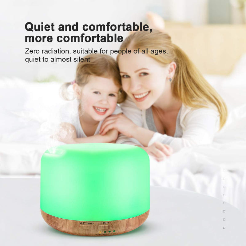 300ML Essential Oil Diffuser,Remote Control Aromatherapy Diffusers Humidifier with Adjustable Mist Mode & Waterless Auto-Off and 7 LED Light Colors for Bedroom,Office,Trip Yoga, SPA, Baby Yellow - NewNest Australia