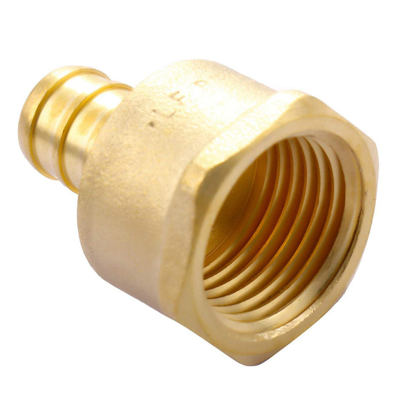 Litorange Lead Free Brass 1/2" x 1/2 inch NPT 4 Pack PEX Female Adapter Threaded Barb Crimp Fitting Female 4 Pack - NewNest Australia