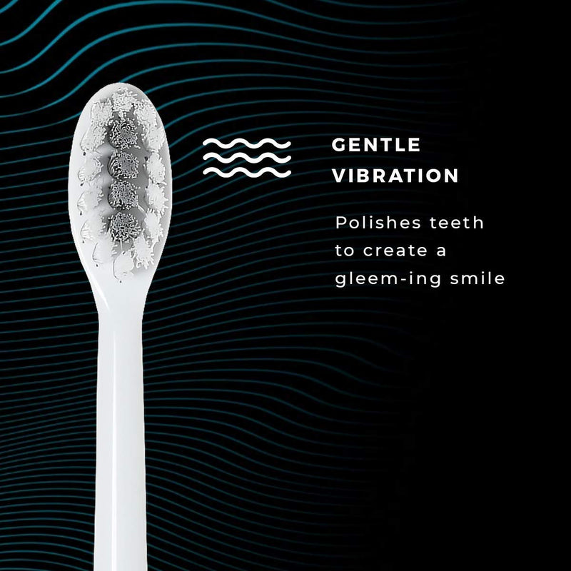 Gleem Battery Power Electric Toothbrush with Travel Case, Soft Bristles, White 1 Count (Pack of 1) - NewNest Australia