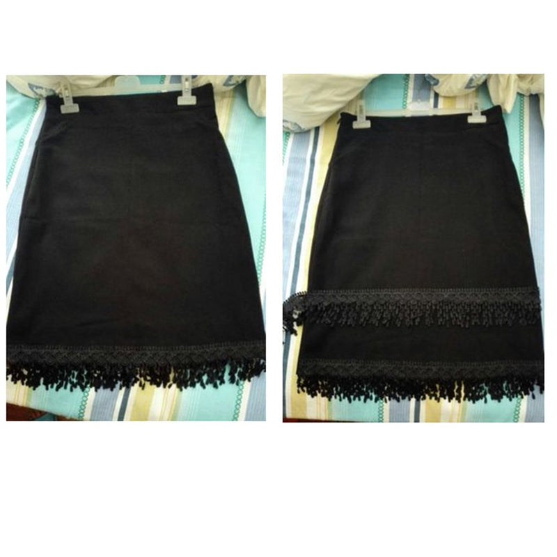 5 Yards Lace Trim with Tassel, 8cm wide, Black, DIY Sewing Applique Craft - NewNest Australia