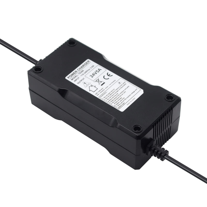 xiixtoo 24V 5AMP Lithium Battery Charger For Mobility Wheelchair, Scooter, Motorcycle, eBike, Lawn Mower, Marine Boat, Pride Mobility, Jazzy Power Chair, Drive Medical, Shoprider Male 3-Pin XLR Plug - NewNest Australia
