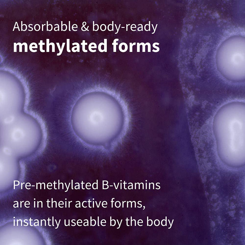 Super B-Complex – Methylated Sustained Release B Complex & Vitamin C, Folate & Methylcobalamin, Vegan, 60 Small Tablets 60 Count (Pack of 1) - NewNest Australia