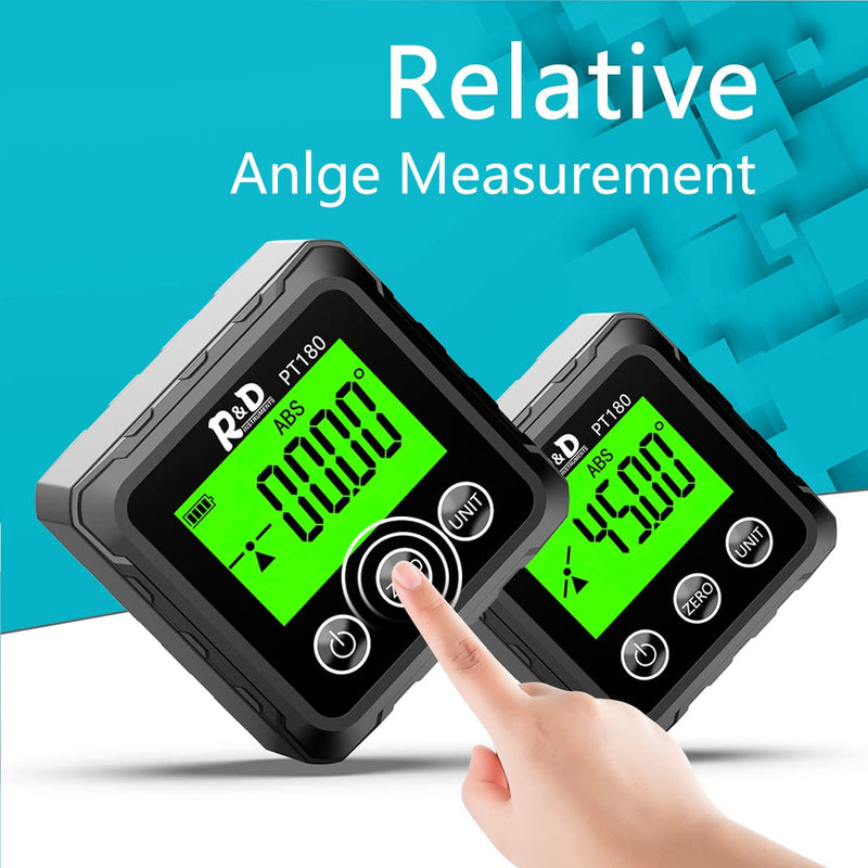 Digital Angle Finder Magnetic PT180 Table Saw Angle Finder Tool - Digital Inclinometer -4 of 90 Degree Finder Angle Cube -IP54 Digital Protractor Bevel Gauge for Woodworking Micro Jig - NewNest Australia