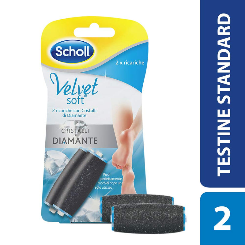 Scholl Velvet Soft, refill pack rolls of diamond crystals, 2 pieces - NewNest Australia