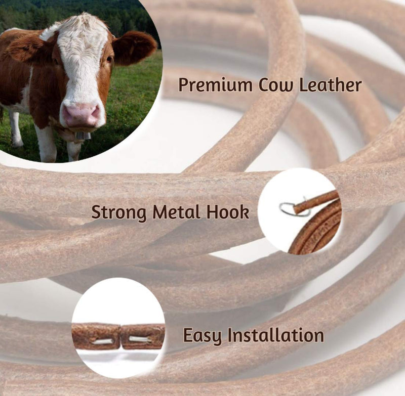 Sewing Machine Belt Real Cow Leather Belt 71" 3/16" The Best Sewing Machine Belt Treadle Parts with Hook for Singer/Jones Sewing Machine by SEWTCO - NewNest Australia
