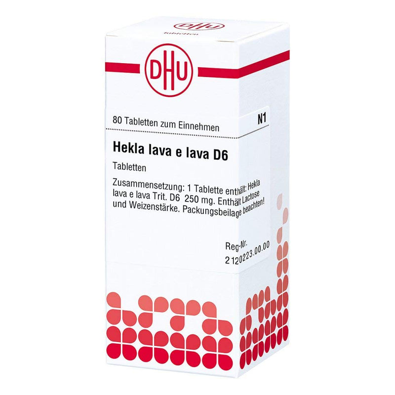 DHU Hekla lava e lava D6, 80 tablets - NewNest Australia
