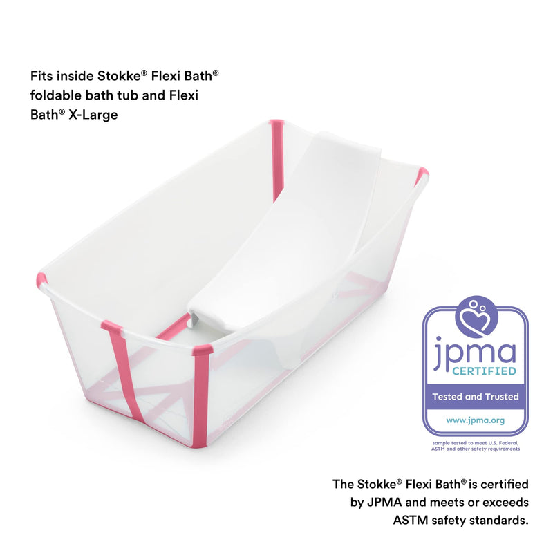 Stokke Flexi Bath Newborn Support, White - Made to Fit Stokke Flexi Bath Foldable Baby Bathtub - Lightweight, Convenient, Comfortable & Safe - Best for Babies Up to Eight Months or 17.6 lbs Flexi Newborn Support - NewNest Australia