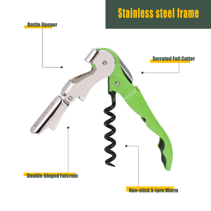 SIVERMISE Waiters Corkscrew, Wine Bottle Opener, Multi-Functional All-in-1(Multi-Color, Pack of 4) - NewNest Australia