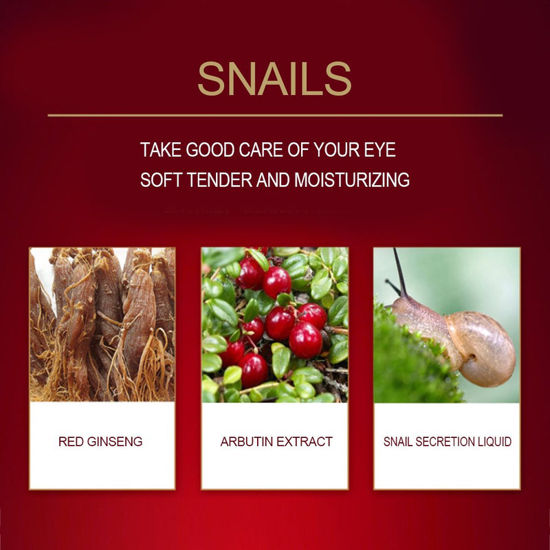 Red Ginseng Snail Eye Cream, EyesCooling MasksAnti Aging, Eye Cream Eye Wrinkle Eye Care Firming Essence - NewNest Australia