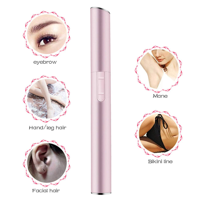 Upgraded Eyebrow Trimmer, Precision Eyebrow Razor for Women Electric Facial Hair Remover with Comb Eyebrow Epilator No Pulling Sensation Painless for Face Chin Upper-Lip Neck Peach-Fuzz - NewNest Australia