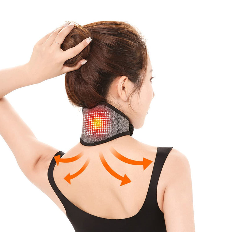 IBLUELOVER Neck Support Brace Self Heating Magnetic Neck Pad Thermal Cervical Collar Compression Adjustable Neck Protector Guard for Women Men Elderly Relieves Pain and Pressure Stiffness Relief - NewNest Australia