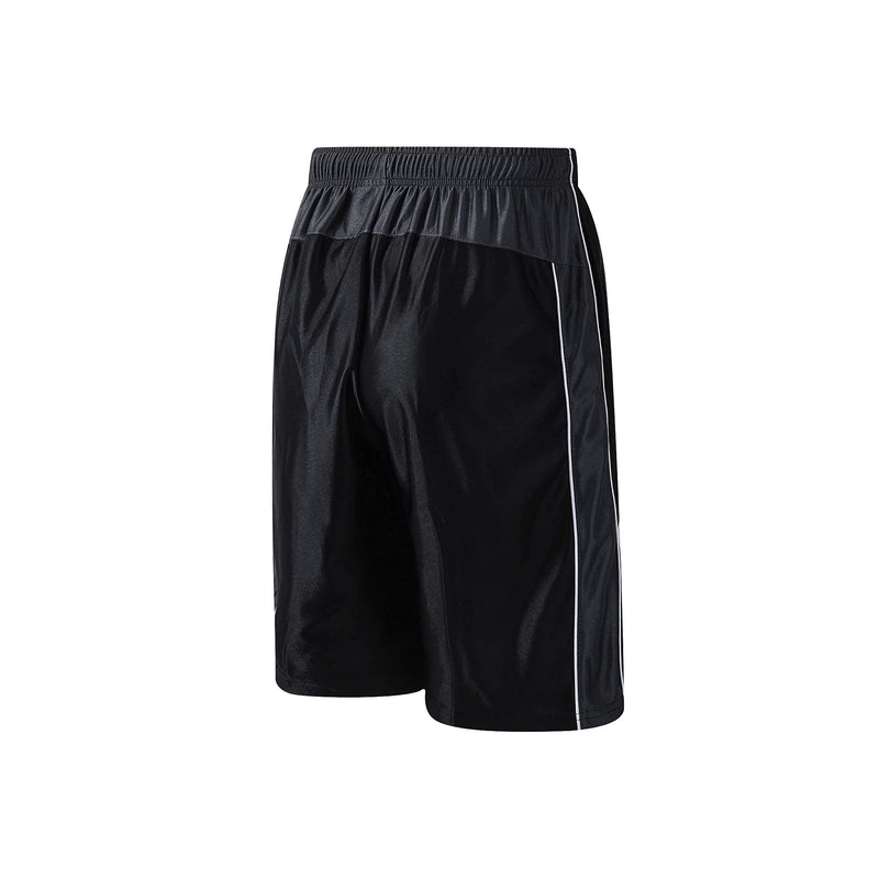 PRTCYPNT Men's 11'' Cool Basketball Shorts with Pockets Long Gym Athletic Shorts Running Quick-Dry Drawstring Large Black - NewNest Australia