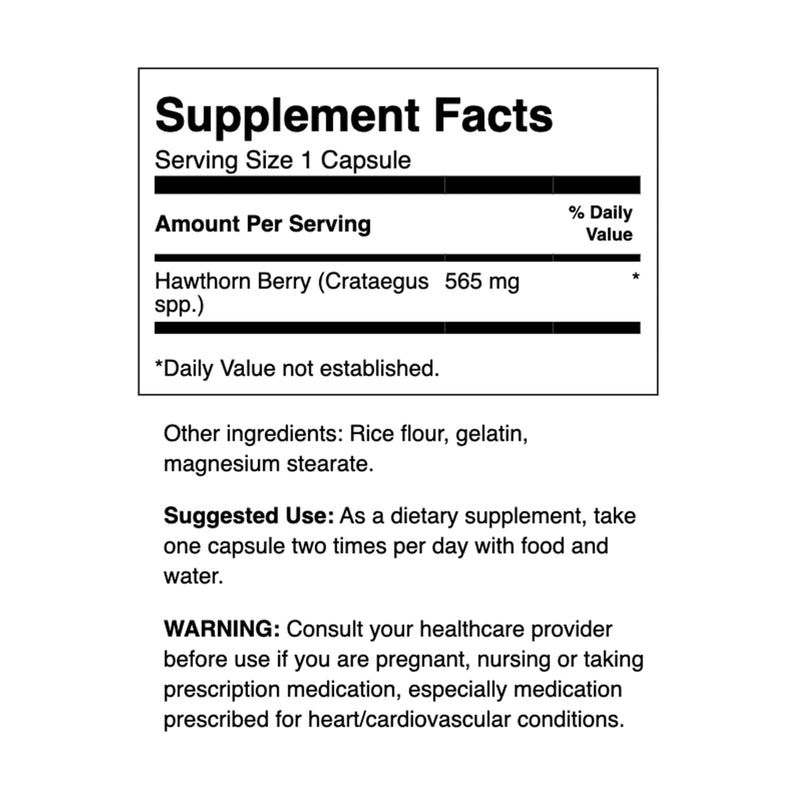 Swanson Premium Hawthorn Berries 250 Caps, 565 mg each 1 - NewNest Australia