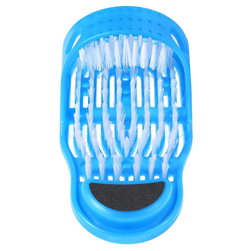 Evermarket Magic Feet Cleaner Simple Foot Scrubber Feet Shower Spa Easy Feet Cleaning Brush Exfoliating Foot Massager Slipper for Unisex Adults, 1 Pc (Blue) - NewNest Australia