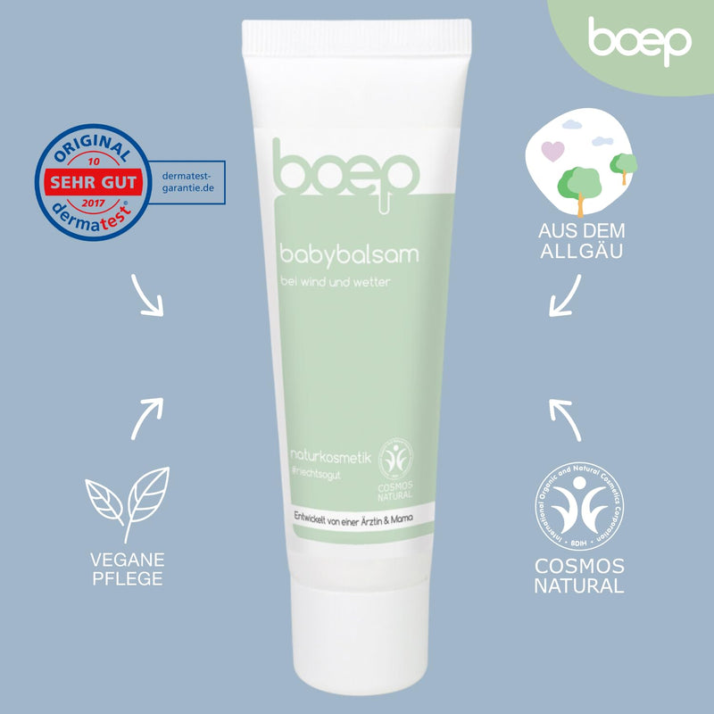 boep wind and weather cream for babies & children | Vegan natural cosmetics developed by a doctor | Cold protection cream baby balm for face and body | Wind & Weather Balm (50ml) - NewNest Australia