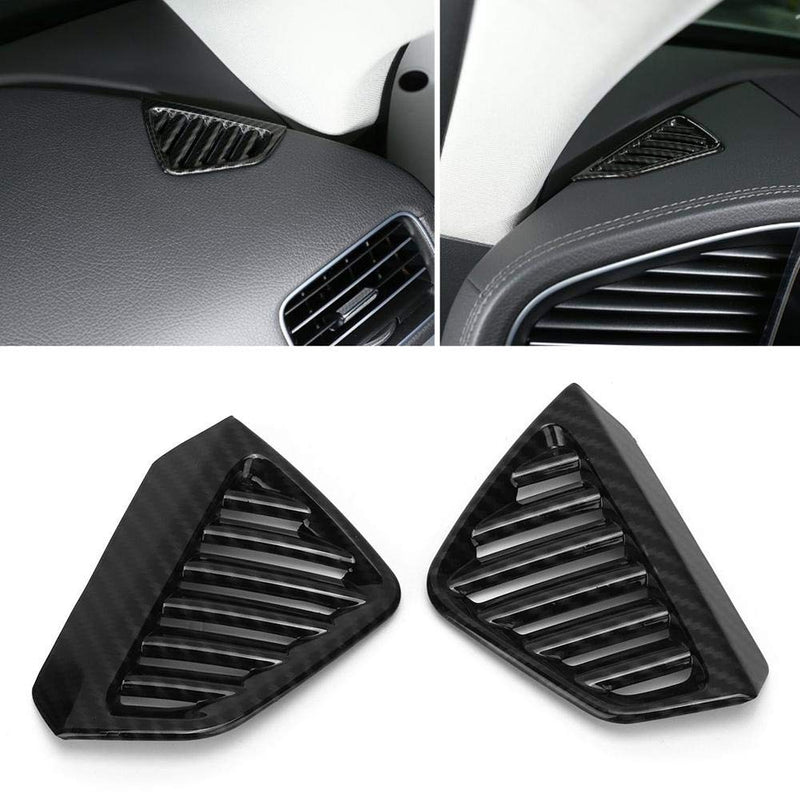 Akozon Air Vent Frame 2Pcs Carbon Fiber Texture Dashboard Side Air Vent Cover Fit for Mercedes Benz GLE GLS Class W167 X167 GLE350 450 2020 - NewNest Australia