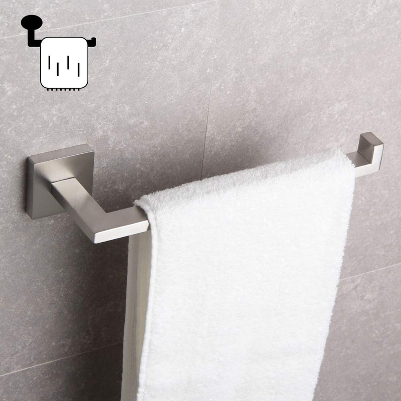 GERZWY SUS 304 Stainless Steel Hand Towel Holder Modern Bathroom Towel Ring Wall Mounted Brushed Finish IG1806-LS - NewNest Australia