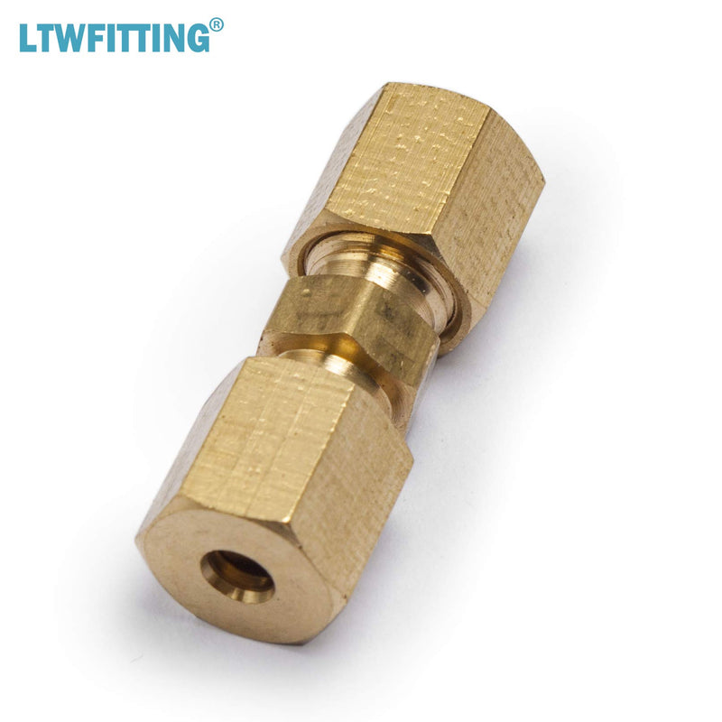 LTWFITTING 1/8-Inch OD Compression Union,Brass Compression Fitting(Pack of 30) - NewNest Australia