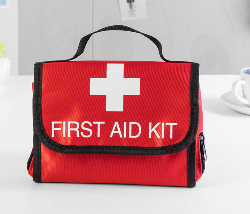 PAXLamb First Aid Bag First Aid Kit Empty Medical Storage Bag Red Trauma Bag for Emergency First Aid Kits Car Workshop Cycling Outdoors (Red Folding) Red Folding - NewNest Australia