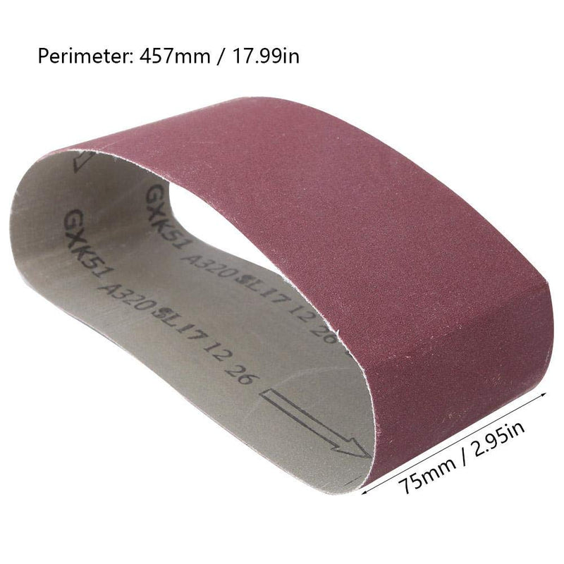Aluminum Oxide Sander Sanding Belt, Sander Belt 10PCS 457mm X 75mm Woodworking 240-1000 Grit Grinding Polishing Sandpaper Metal Hardware(600) - NewNest Australia