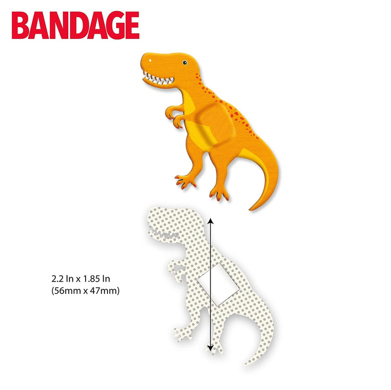 BioSwiss Kids Bandaids | 24pcs Self-Adhesive Sterile Unique Shaped Bandages Colorful Funny Cute Toddler Girls & Boys, Adults First Aid, Protect Scrapes and Cuts | Wellness for Everyone (Dino T-Rex) Dino - NewNest Australia