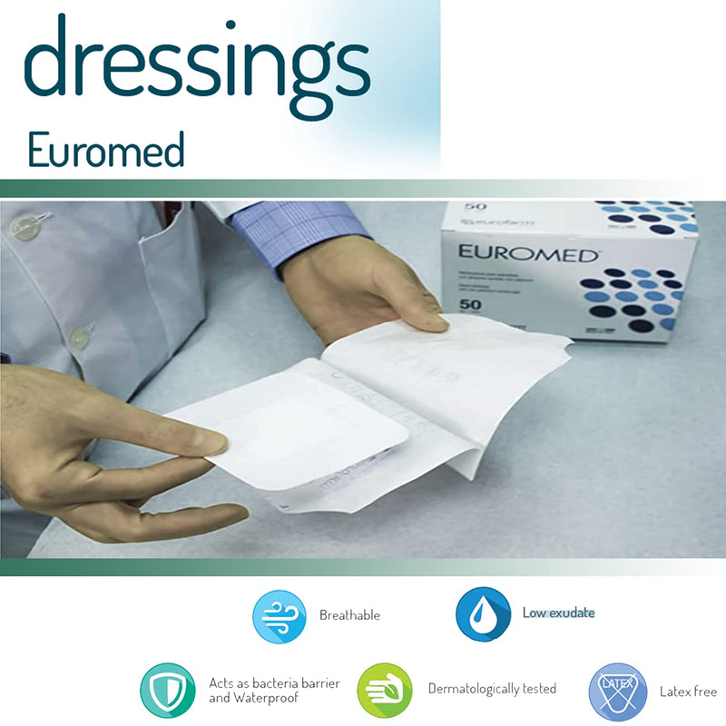 EUROMED - Post-Operative Adhesive Island Wound Dressing 2 x 3 in (5 Pieces per Box) 2 x 3 - 5PCS - NewNest Australia