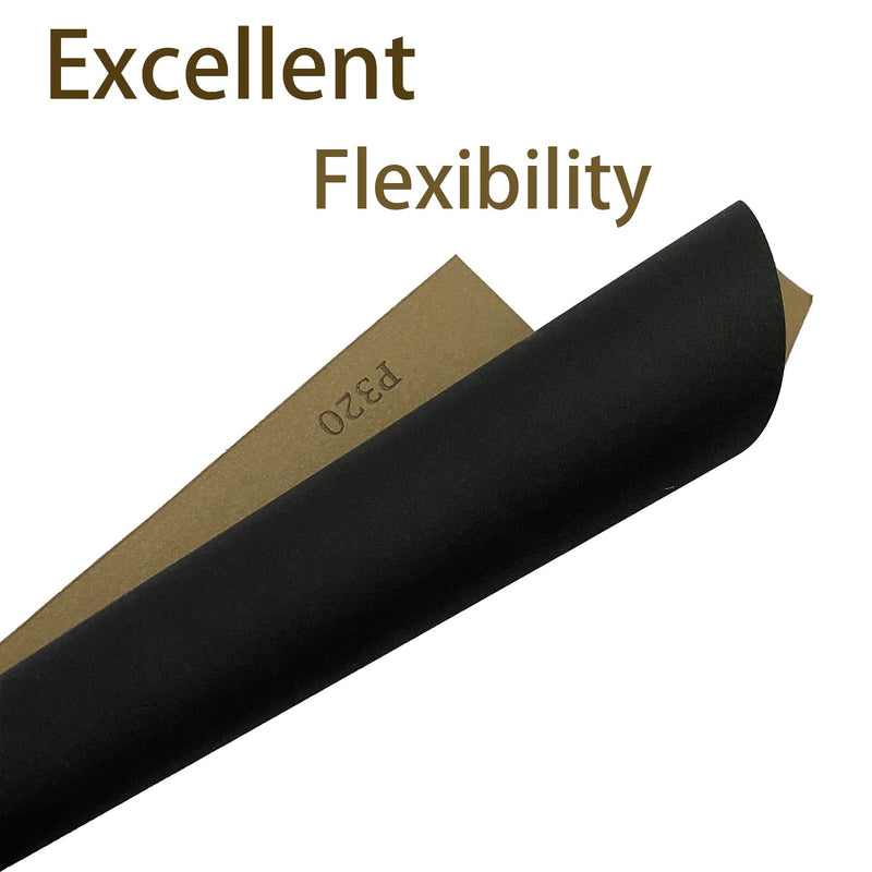 Wet Dry Sandpaper, 9 x 11 Inch Assorted Grit Sanding Sheets (80/120/180/240/320), 25PCS Premium Silicon Carbide Sand Paper for Wood Metal Ceramic or Auto Polishing and Scratches Removing Grit(80/120/180/240/320) - NewNest Australia