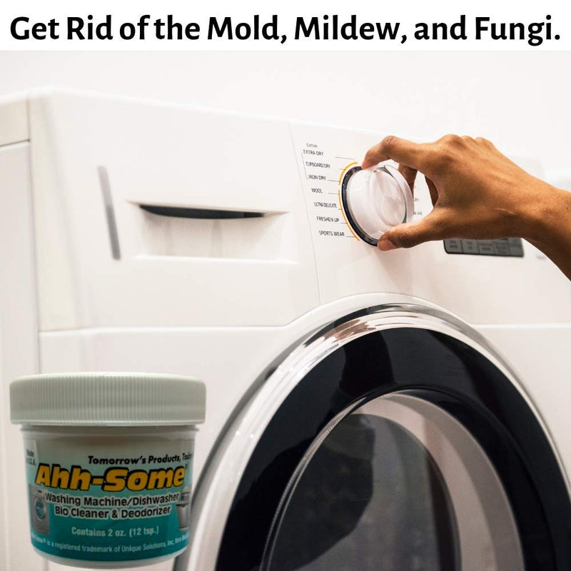 Ahh-Some - Washing Machine Bio Cleaner & Dishwasher Cleaner -Works For All Washer Top & Front Loaders 2 oz. - NewNest Australia