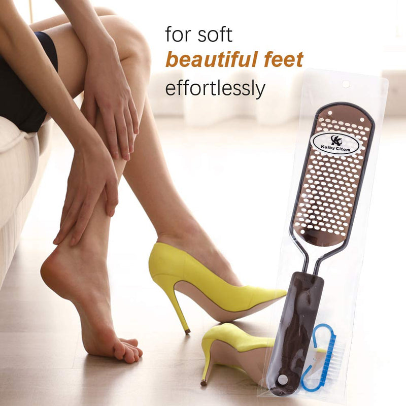 Foot File for Hard Skin Callus Remover - Large Foot Rasp Colossal Foot Scrubber Professional Stainless Steel Pedicure File for Wet and Dry Feet - NewNest Australia