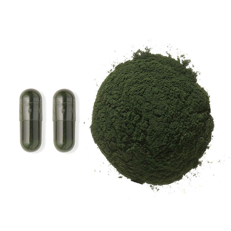 Fushi Organic Spirulina 500 mg, 90 Caps | Cold Processed | Vegan Protein source | Best for Iron, Protein, Vitamin B | Ethical & Vegan Society Approved | Manufactured in the UK - NewNest Australia