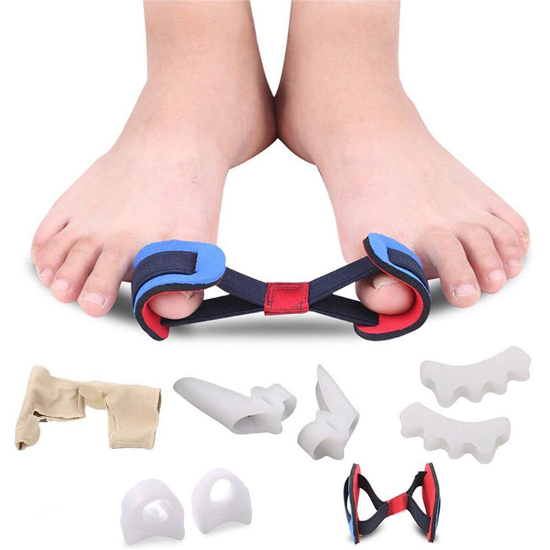 Jytoponline Bunion Corrector And Pain Relief Kit, Gel Bunion Pads And Cuff, Toe Separator, Spacer For Men And Women, Hammer Toe, Hallux Valgus, Big Toe Joint In Toe, 9 Pieces - NewNest Australia