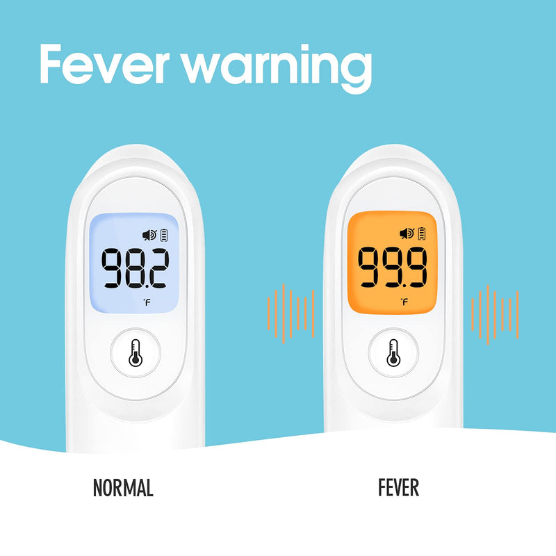 yuwell Infrared Thermometer, Forehead Thermometer, Non Contact Digital Thermometer for Adults and Kids, Instant Accurate Reading and Fever Alarm with Storage Case - NewNest Australia