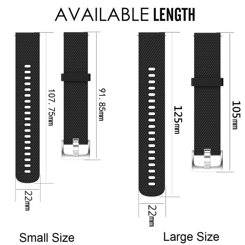 Band for Garmin Vivoactive 4, Soft Silicone Replacement Watch Band for Garmin Vivoactive 4/ Venu 2 (No Tracker, Replacement Bands Only) 5PCS Bands-Boy Large - NewNest Australia