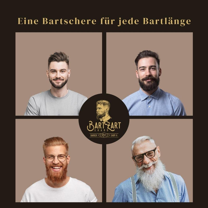 BartZart small beard scissors with beard comb incl. case I beard scissors for men I perfect beard care set for mustache wearers I sharp scissors small set of small beard scissors - NewNest Australia