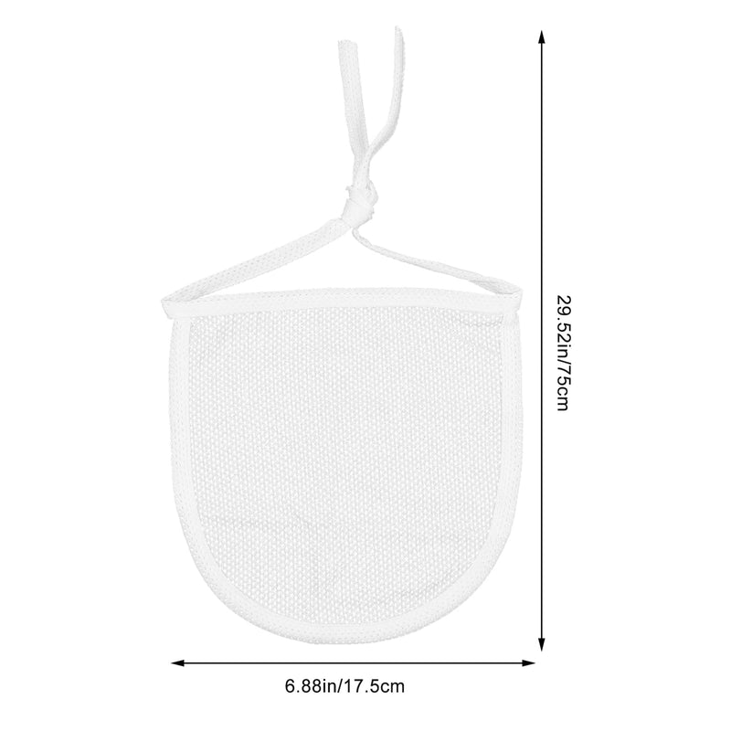 EXCEART 2pcs Neck Stoma Cover Neck Trach Shield Dust- Proof Breathable Neck Trach Cover Wound Dressing Protector Guard for Laryngectomy Home Travel (White) White 75X17.5cm - NewNest Australia