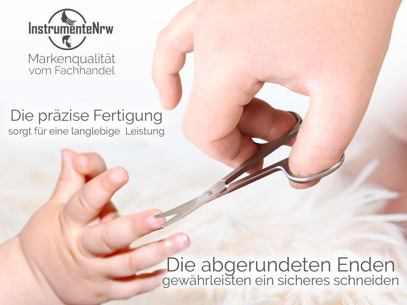 Baby nail scissors - rounded - stainless steel - NewNest Australia