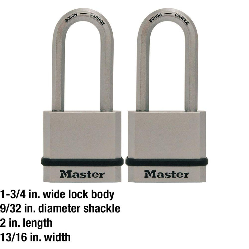 Master Lock M530XTLH Magnum Solid Steel Keyed Alike Padlocks, 2 Pack, 2 Count - NewNest Australia