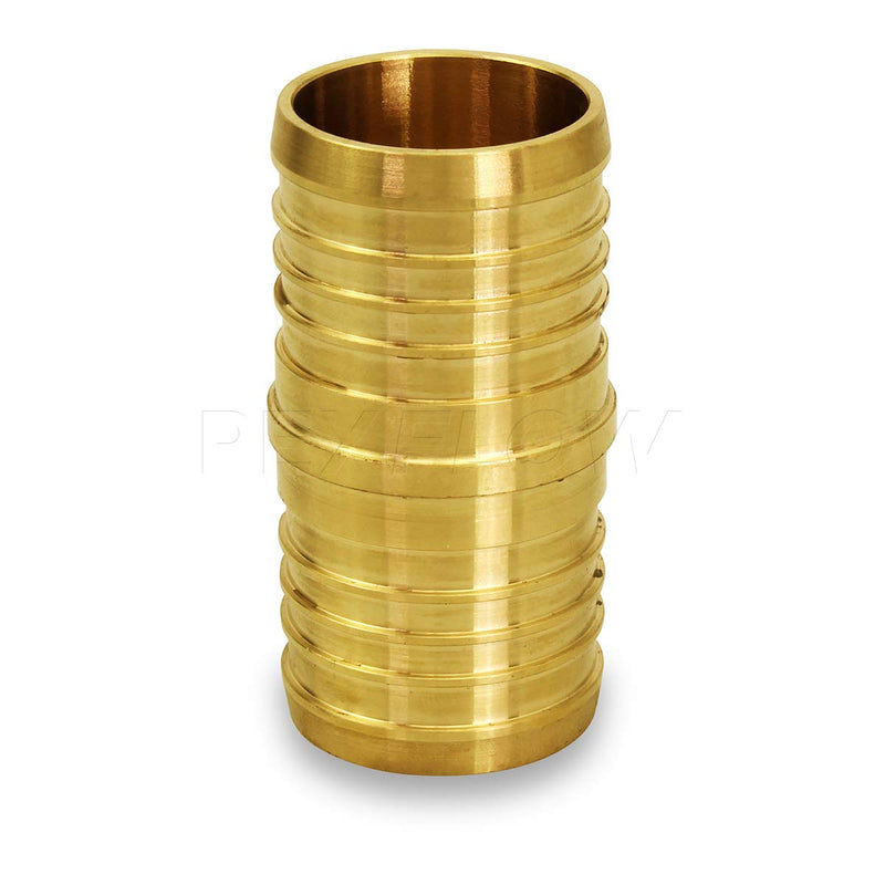 Supply Giant FQDQ0100-10 X PEX Straight Coupling Barb Pipe Fitting 1" (Pack of 10), 1 Inch, Brass (10 pack) - NewNest Australia