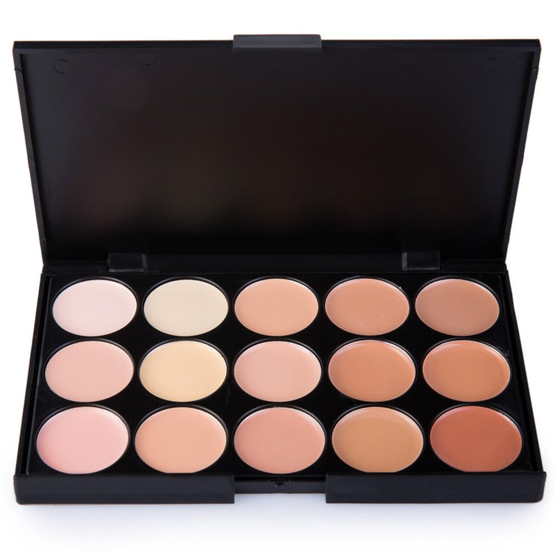 FantasyDay® Professional 15 Colours Cream Concealer Camouflage Makeup Palette Contouring Kit #2 - Ideal for Professional and Daily Use - NewNest Australia