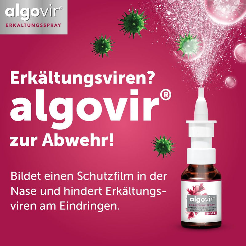 algovir® effect cold spray 2x20 ml | to ward off cold viruses | can protect against a cold | with natural active ingredient from red algae | ideal for adults and children aged 6 and over. 20.00 ml (pack of 2) - NewNest Australia