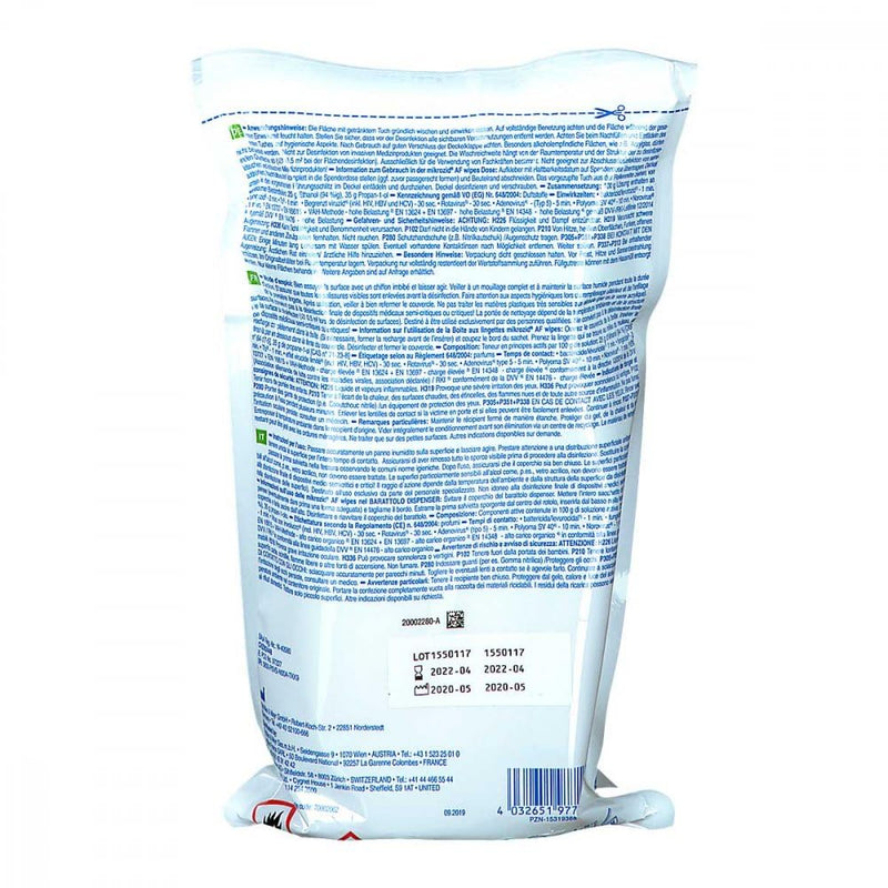 Mikrozid Af wipes surface disinfection 150 pieces - NewNest Australia