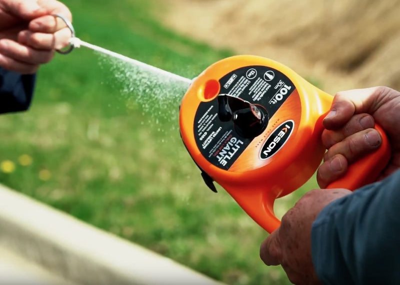 Keson G110 Little Giant Chalk Line Reel, 12-Ounce Chalk Capacity, 110-Foot - NewNest Australia