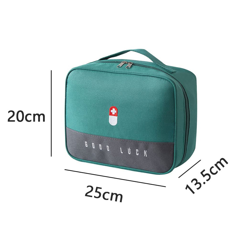 Medical Bag, Travel Pharmacy Bag, Large Capacity First Aid Bag, Portable Waterproof Medicine Storage Bag, Medicine Bag For Home, Office, Travel (Green), Green - NewNest Australia