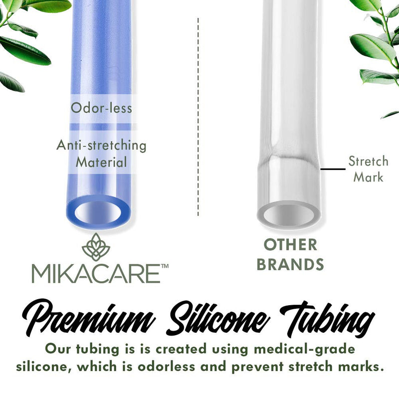 Mikacare Enema Bag Kit Clear Non-Toxic Silicone. for Coffee and Water Colon Cleanse. 6 Foot Long Hose, BPA and Phthalates Free 2 Quart - NewNest Australia